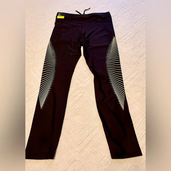 Leggings - Nike Running Power Dri-Fit 7/8 Length Leggings - Large / L - New NWT - Picture 2 of 15